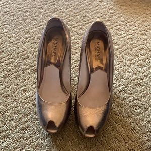 Bronze Michael Kors High Heels Size 7.5